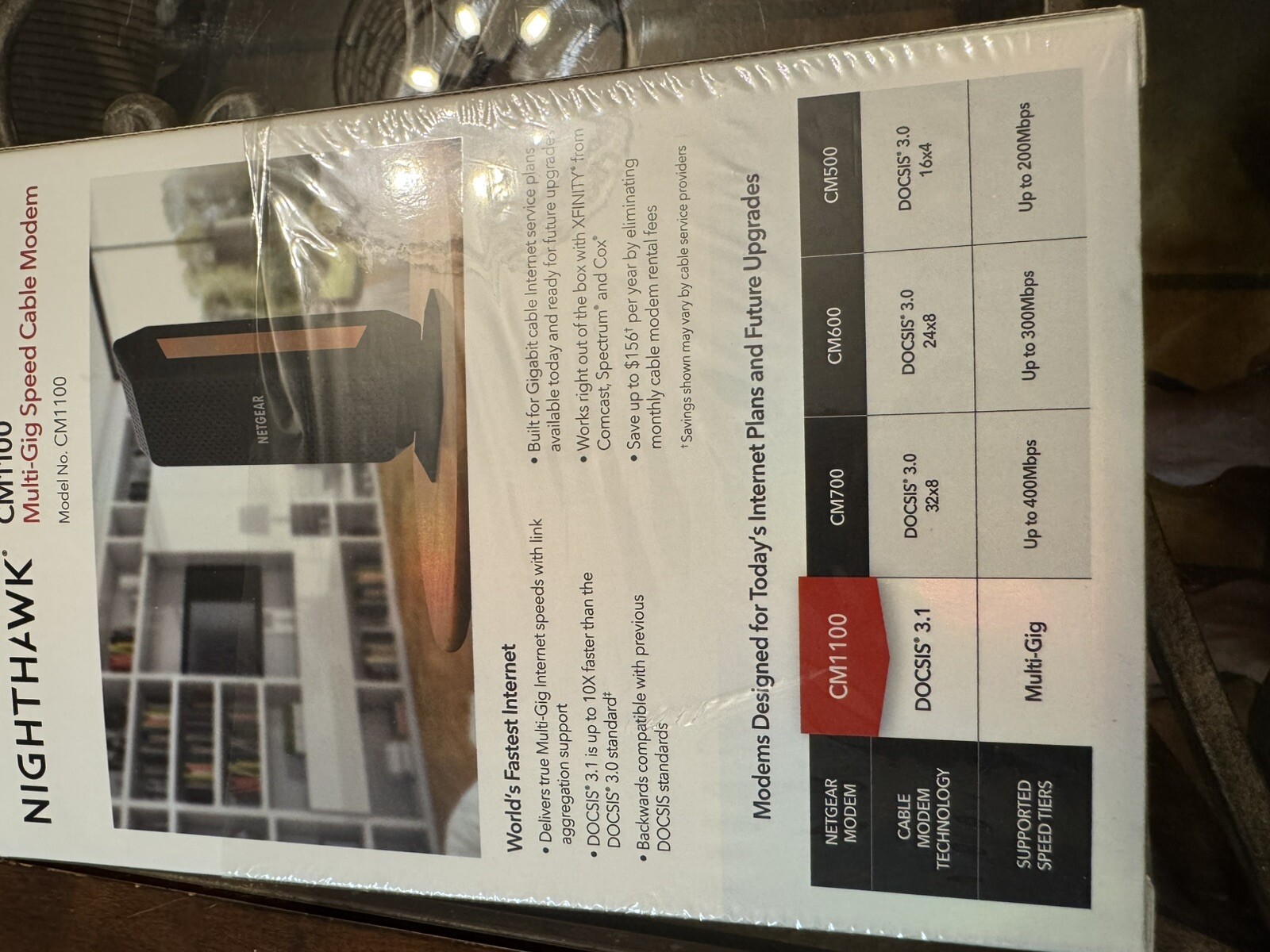 NETGEAR Nighthawk CM1100 Cable Modem
