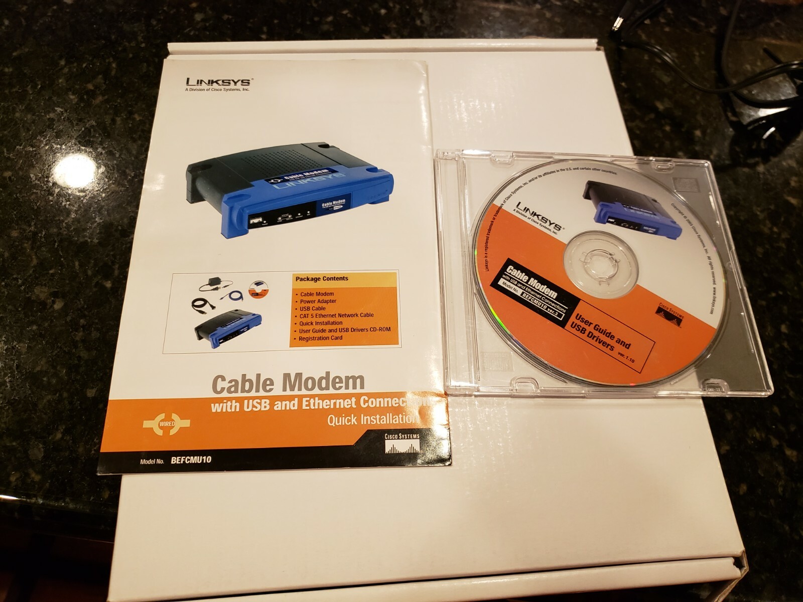 Cisco-Linksys BEFCMU10 Ethernet Cable Modem
