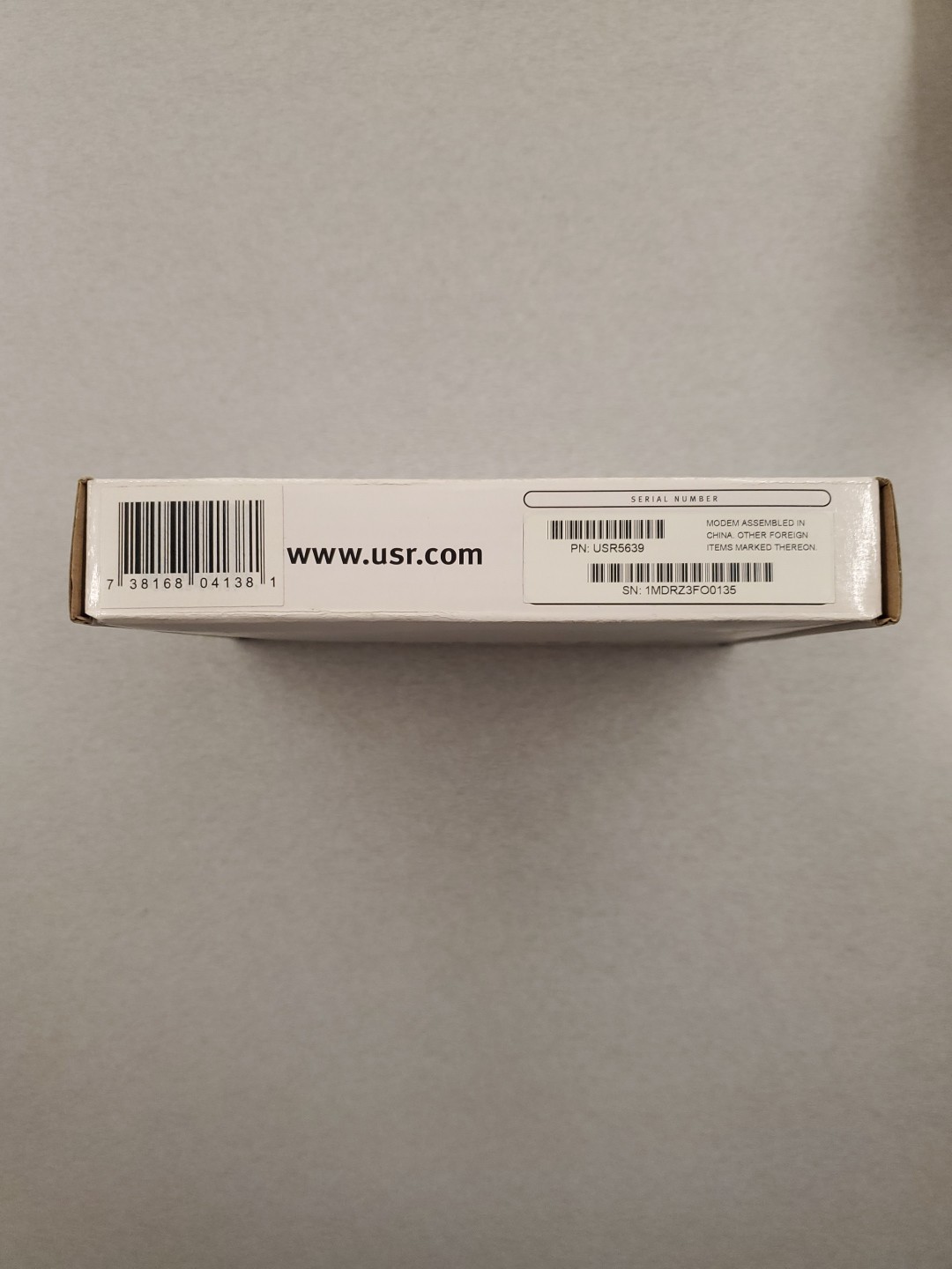 US Robotics 56K V92 USB Soft Modem USR5639 G2U