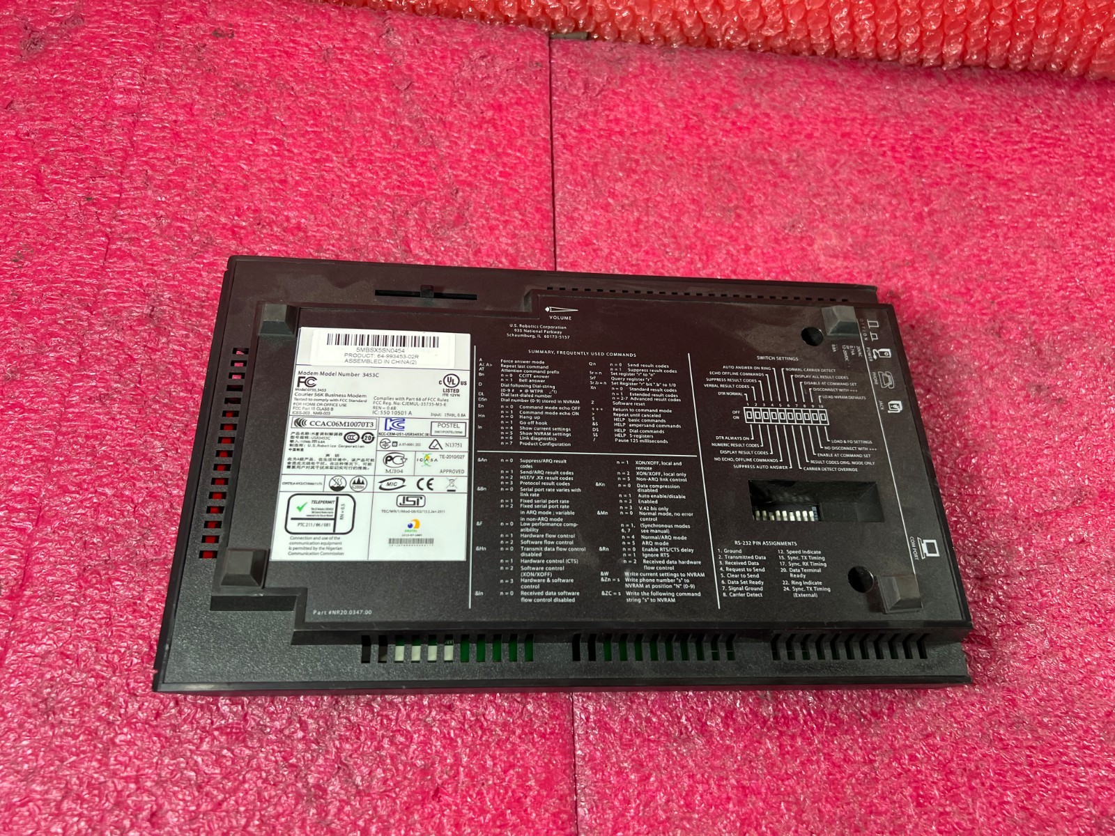 USR3453C Courier 56K 3453C Modem USRobotics