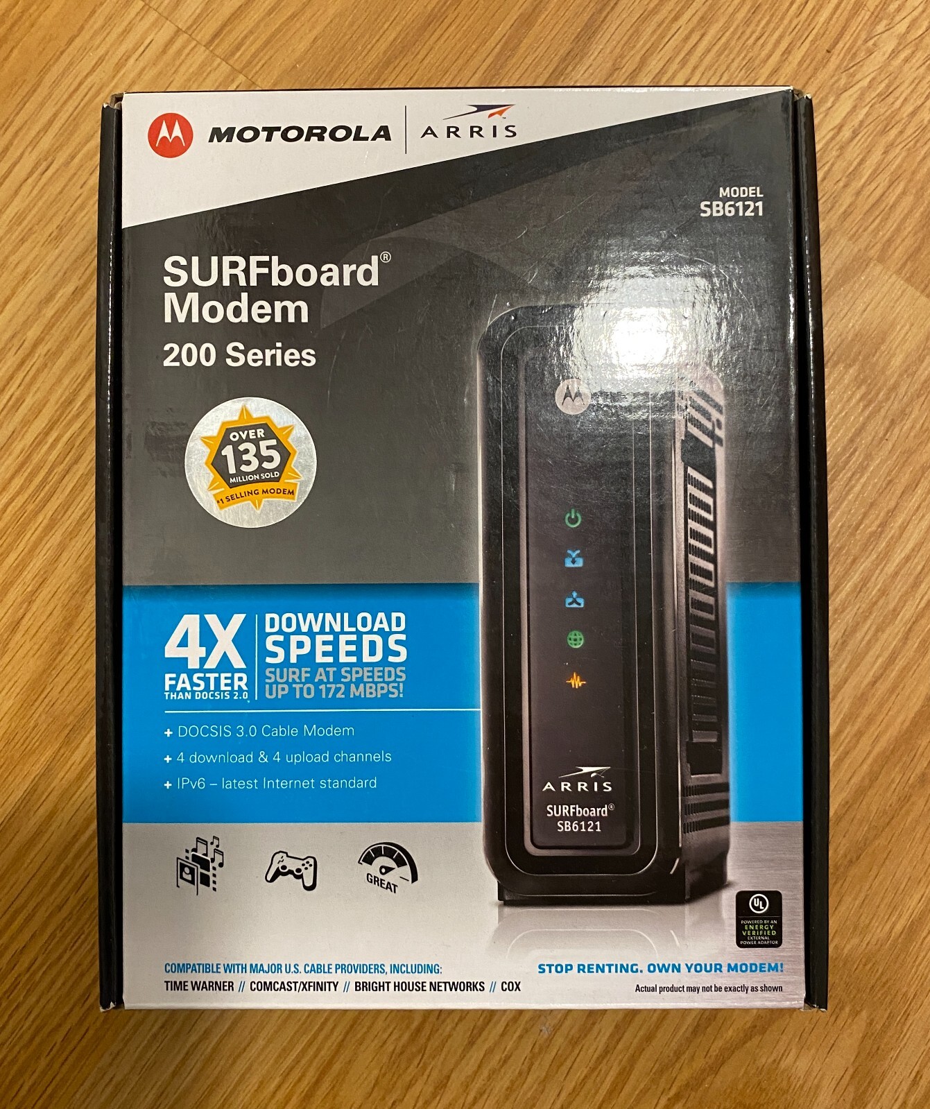 Motorola Surfboard SB6121 Cable Modem High Speed Internet w/ Power Adapter