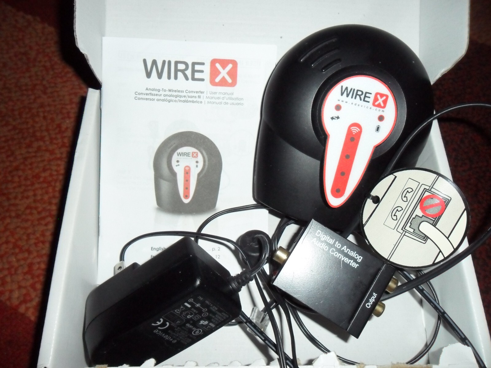 Wire X Analog to Wireless Converter Wirex3GLCMed01