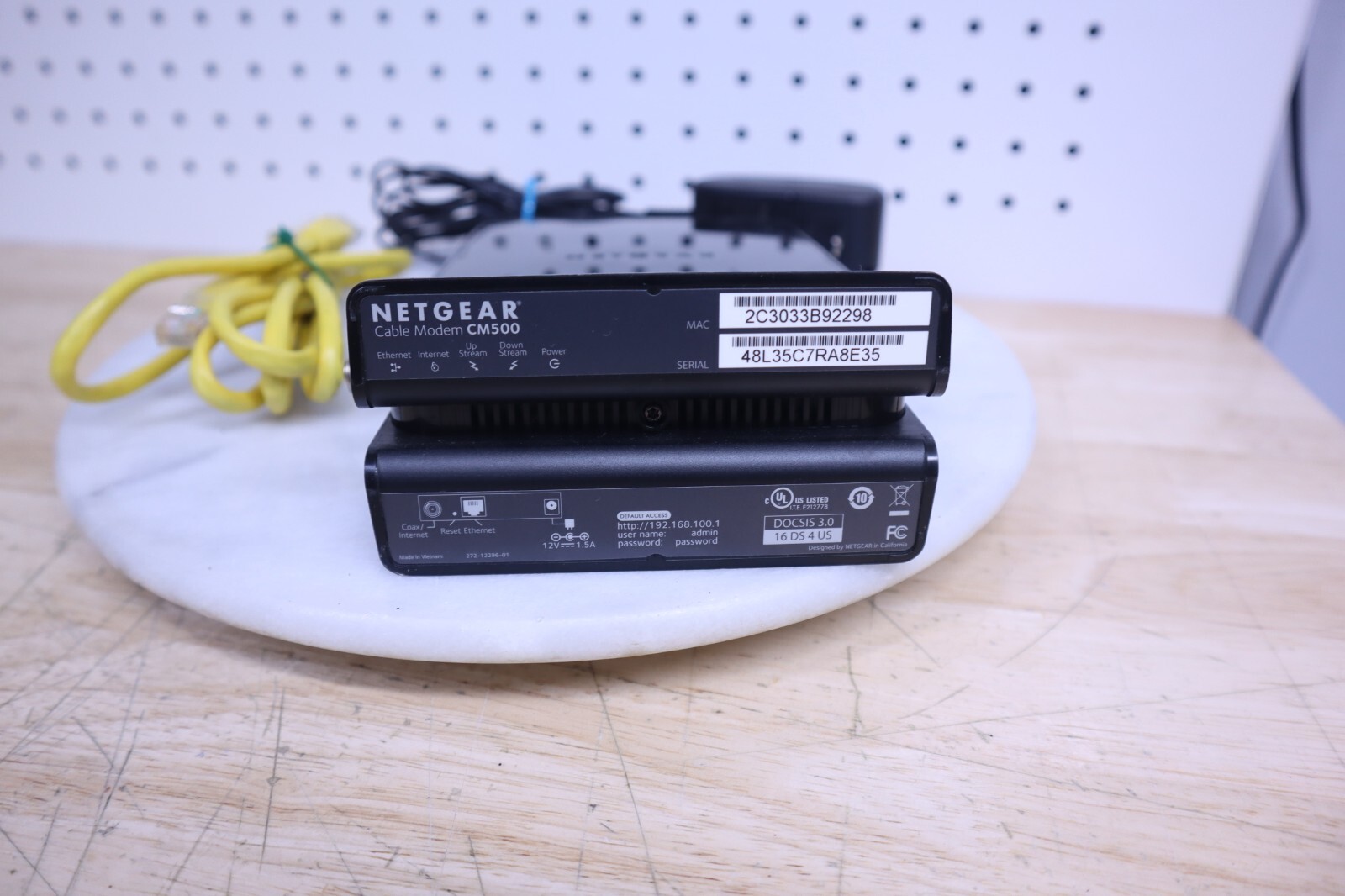 Netgear CM500 16×4 DOCSIS 3.0 680Mbps High Speed Cable Modem TESTED – Black USA