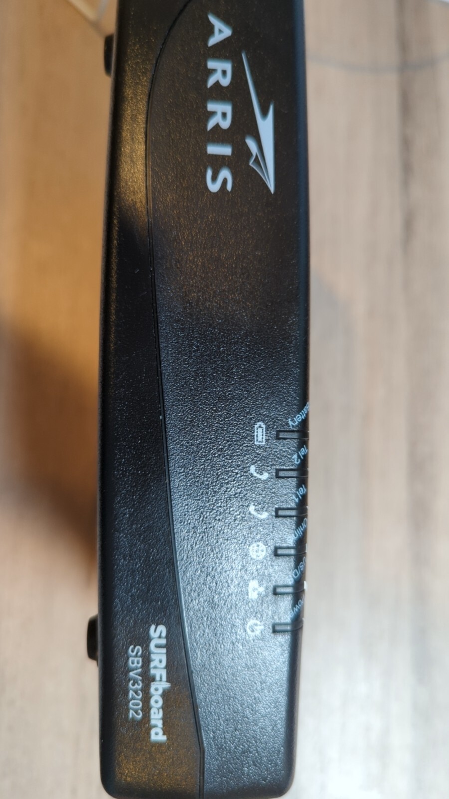 ARRIS SBV3202 Docsis 3.0 Voice Cable Modem – Black with power cord and cable