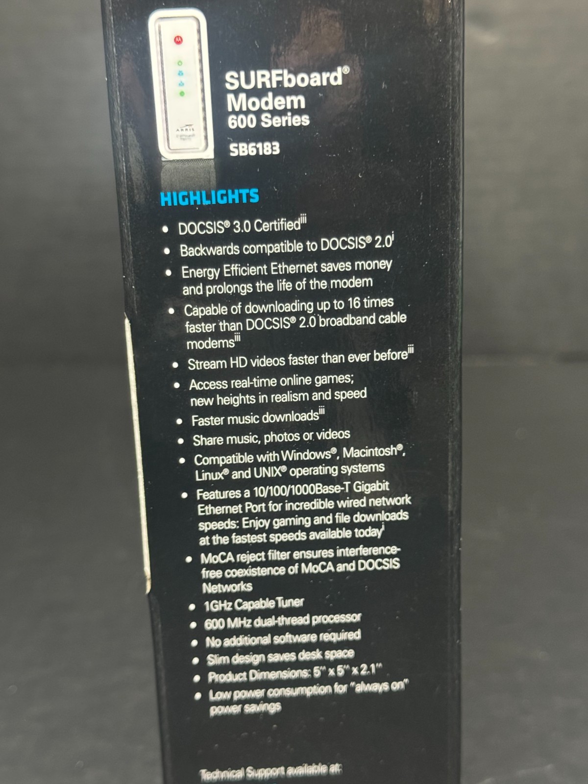 Arris Surfboard SB6183 Cable Modem White arris – great condition