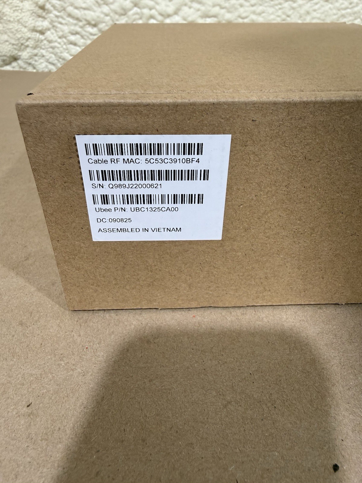 Ubee Docsis 3.1 Data Modem UBC1325CA00