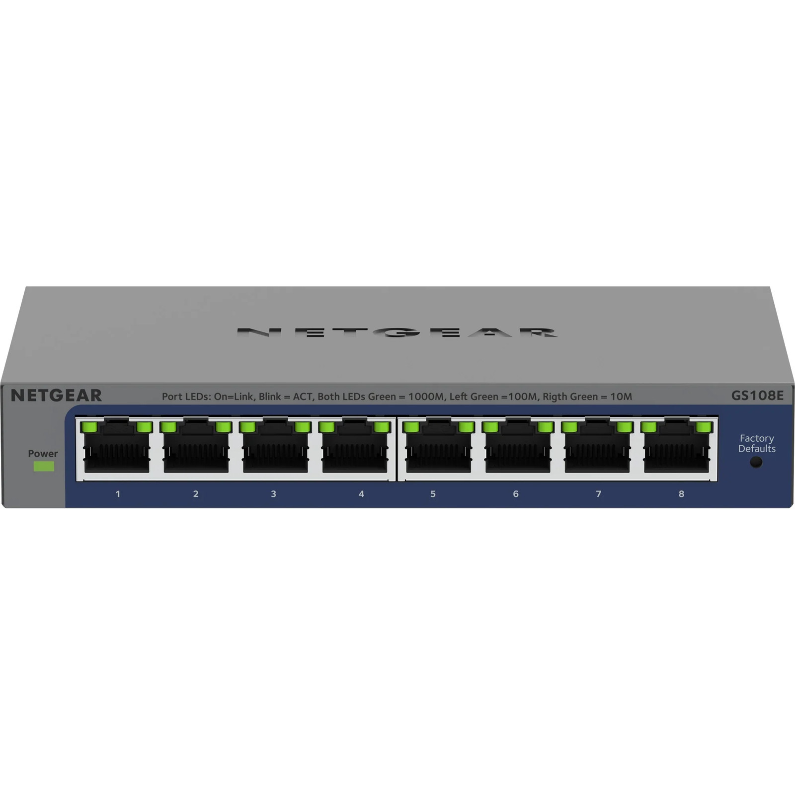 Netgear 8-Port Gigabit Plus Switch (GS108E-400EUS)