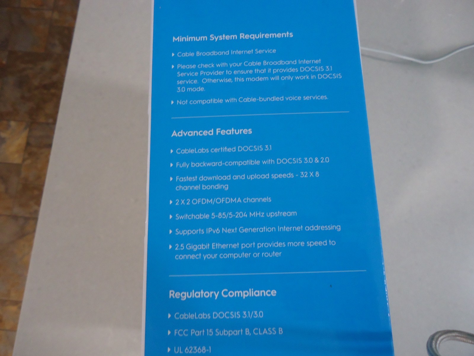 Hitron DOCSIS 3.1 Cable Modem 2.5 Gigabit Ethernet CODA56, stop rental fees