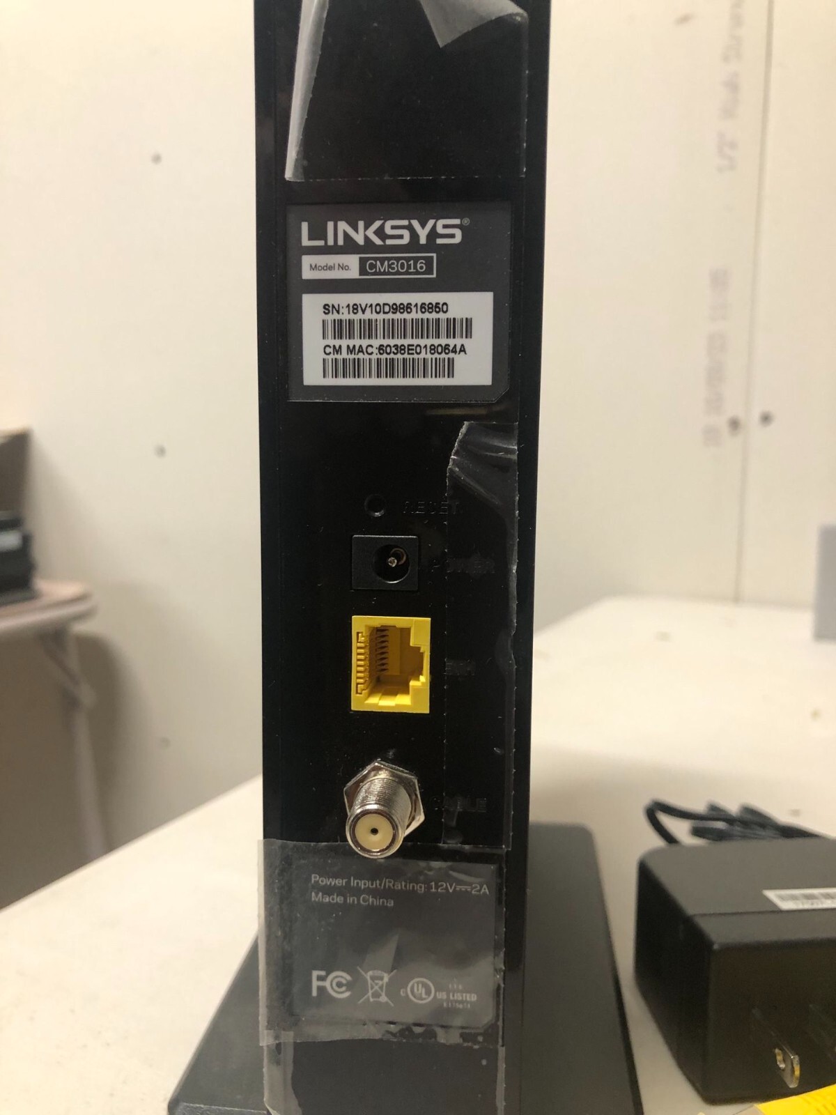 Linksys CM3016 cable modem