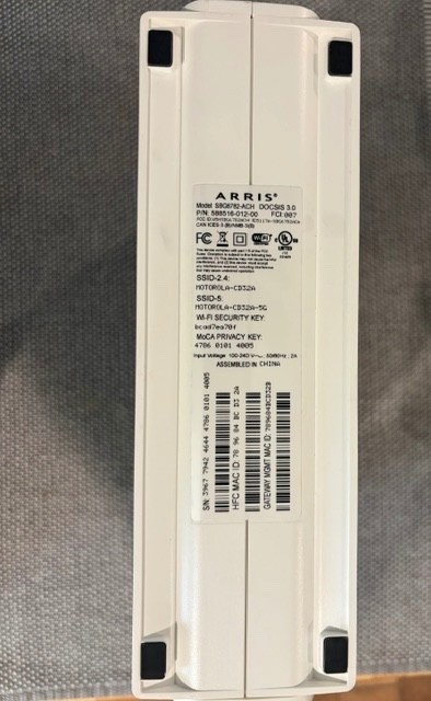 Arris SURFboard SB6782-AC Wireless Cable Modem