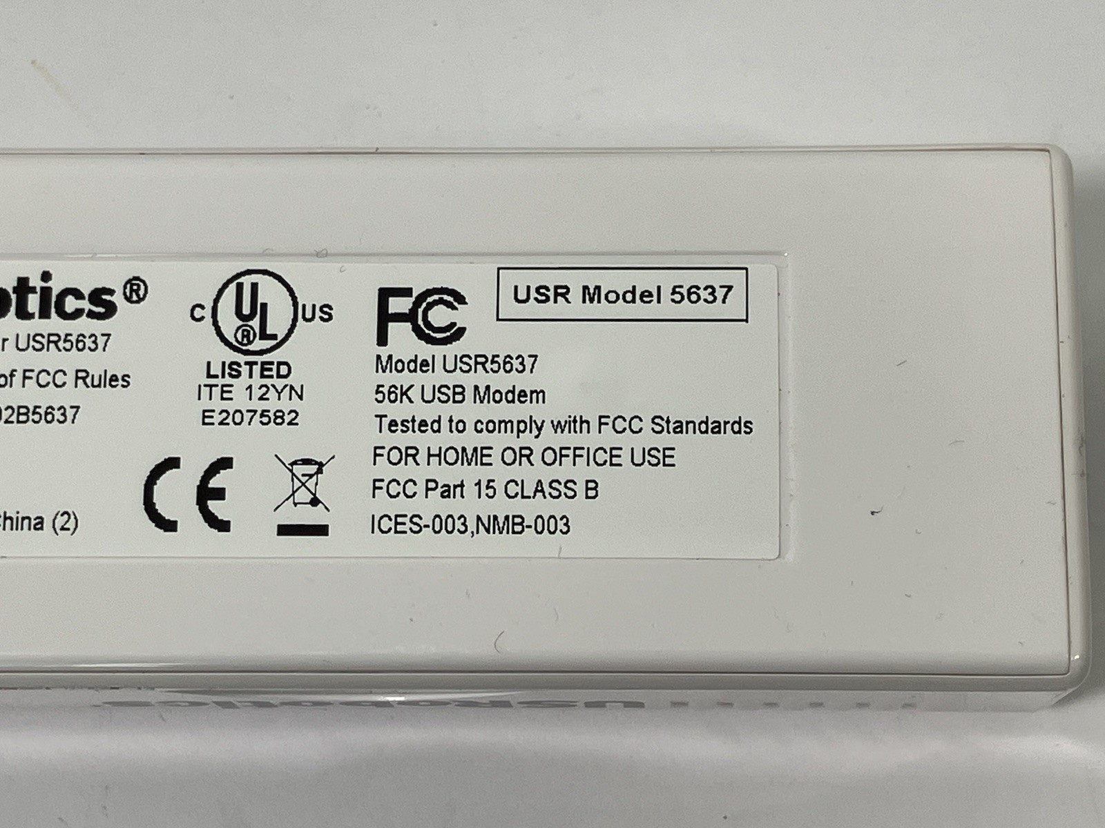 U.S. Robotics USR5637 V.92 56K USB External Modem
