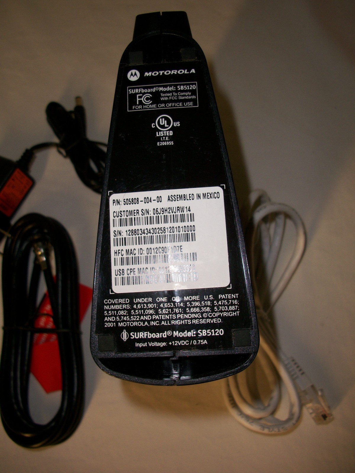 Motorola SURFboard SB5120 Cable Modem
