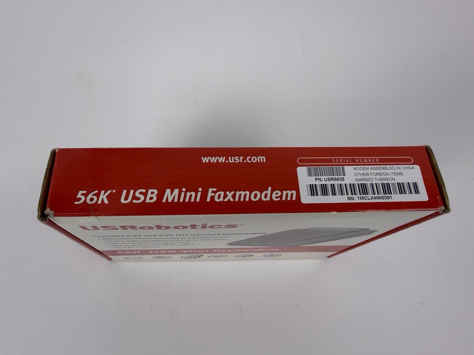 US Robotics 5686G 56K External Fax Modem V.92 USB – NEW In Box