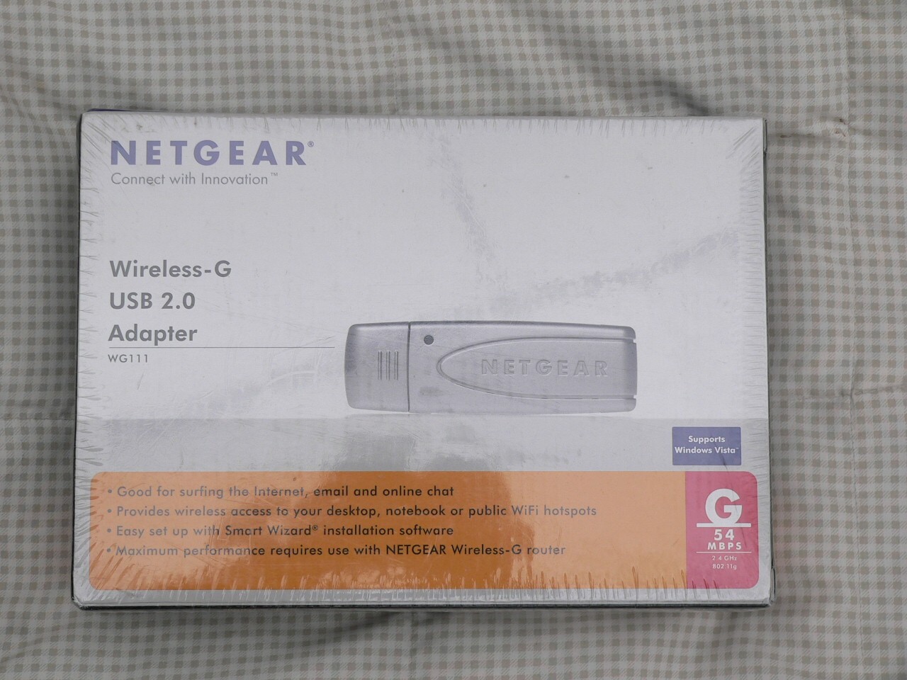 NETGEAR WIRELESS-G USB 2.0 ADAPTER WG111 NIP