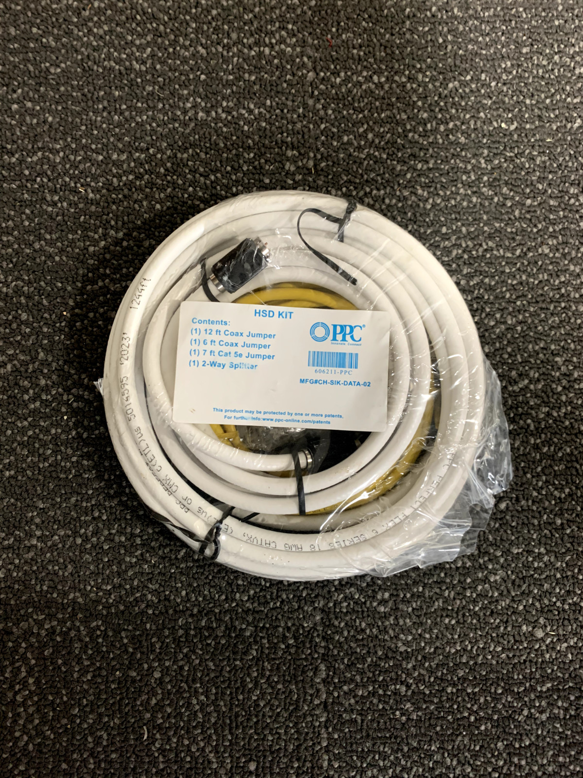 PPC HSD Kit Coax Jumper Size 12-Ft