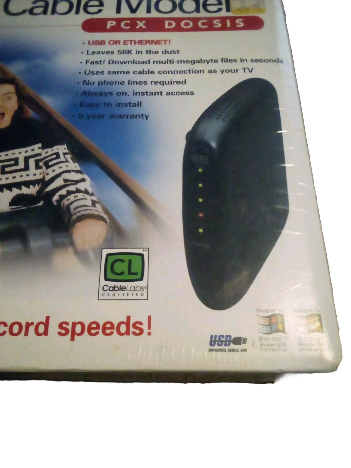 Toshiba DOCSIS Cable PCX2200 (DAZ8817F-R) 43 Mbps (NEW N.O.S. FACTORY SEALED)