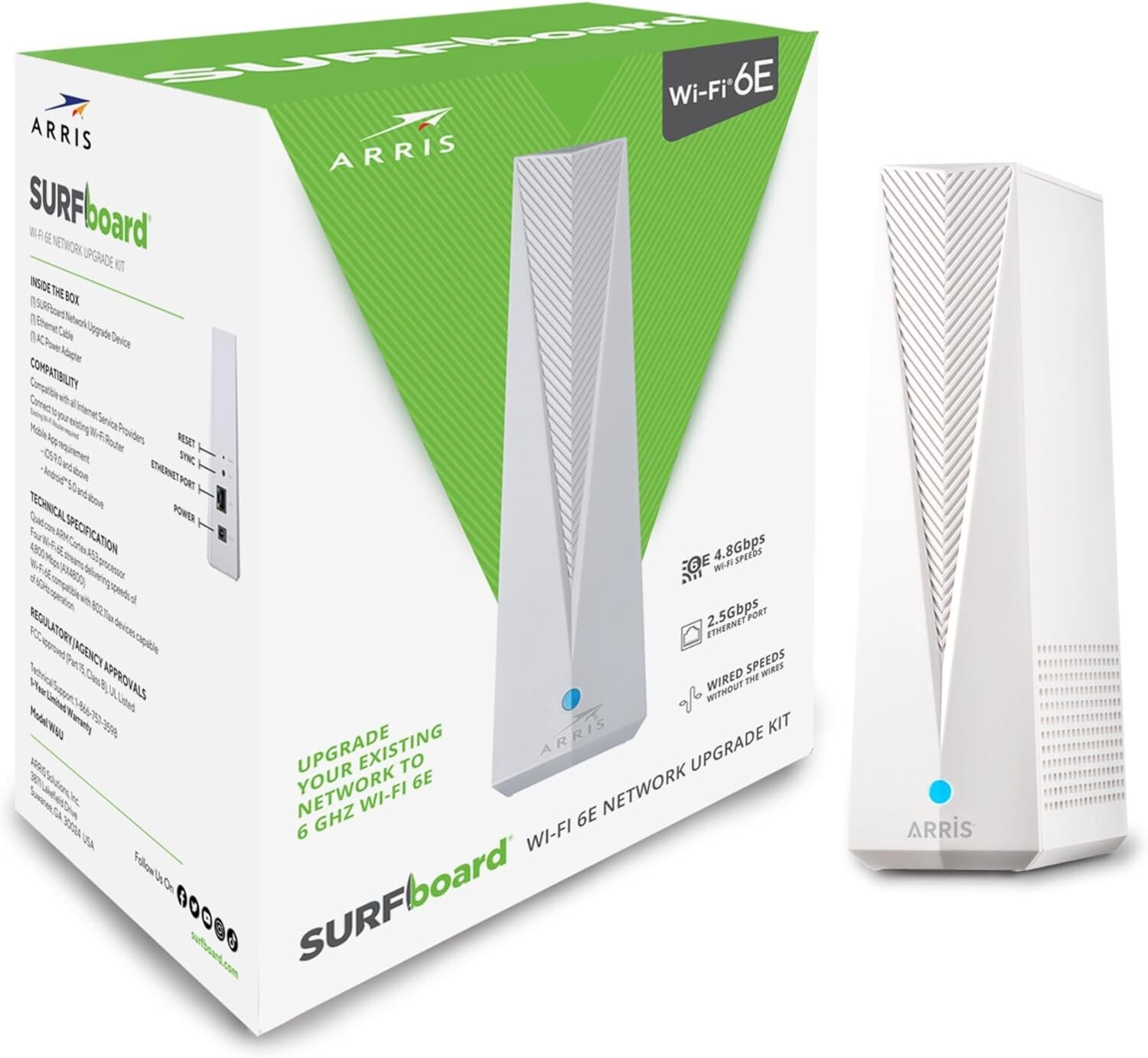 ARRIS Surfboard Wi-Fi 6E Network Upgrade Adapter W6U