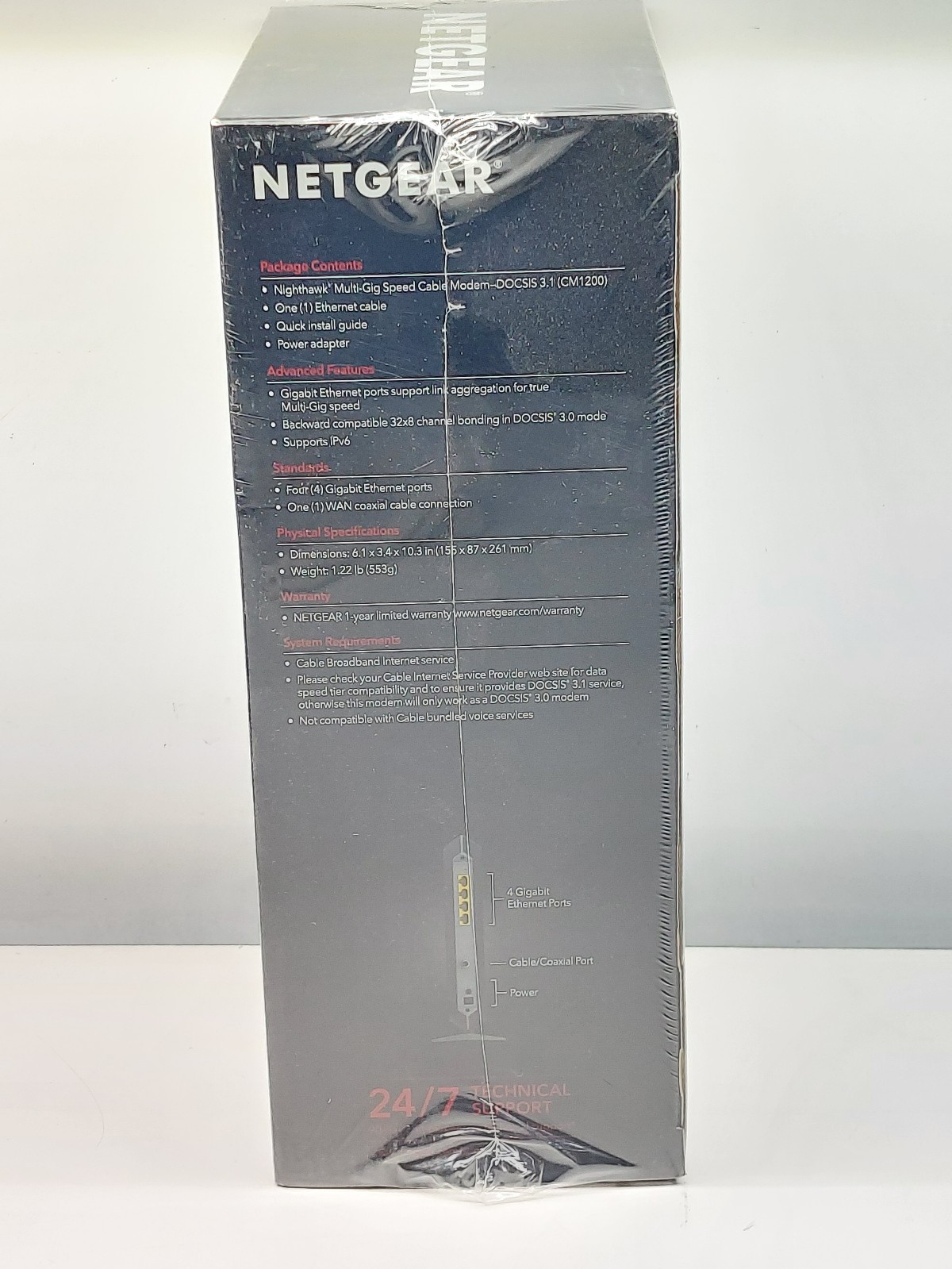 Netgear Nighthawk CM1200 Multi-Gig Speed Cable Modem DOCSIS 3.1