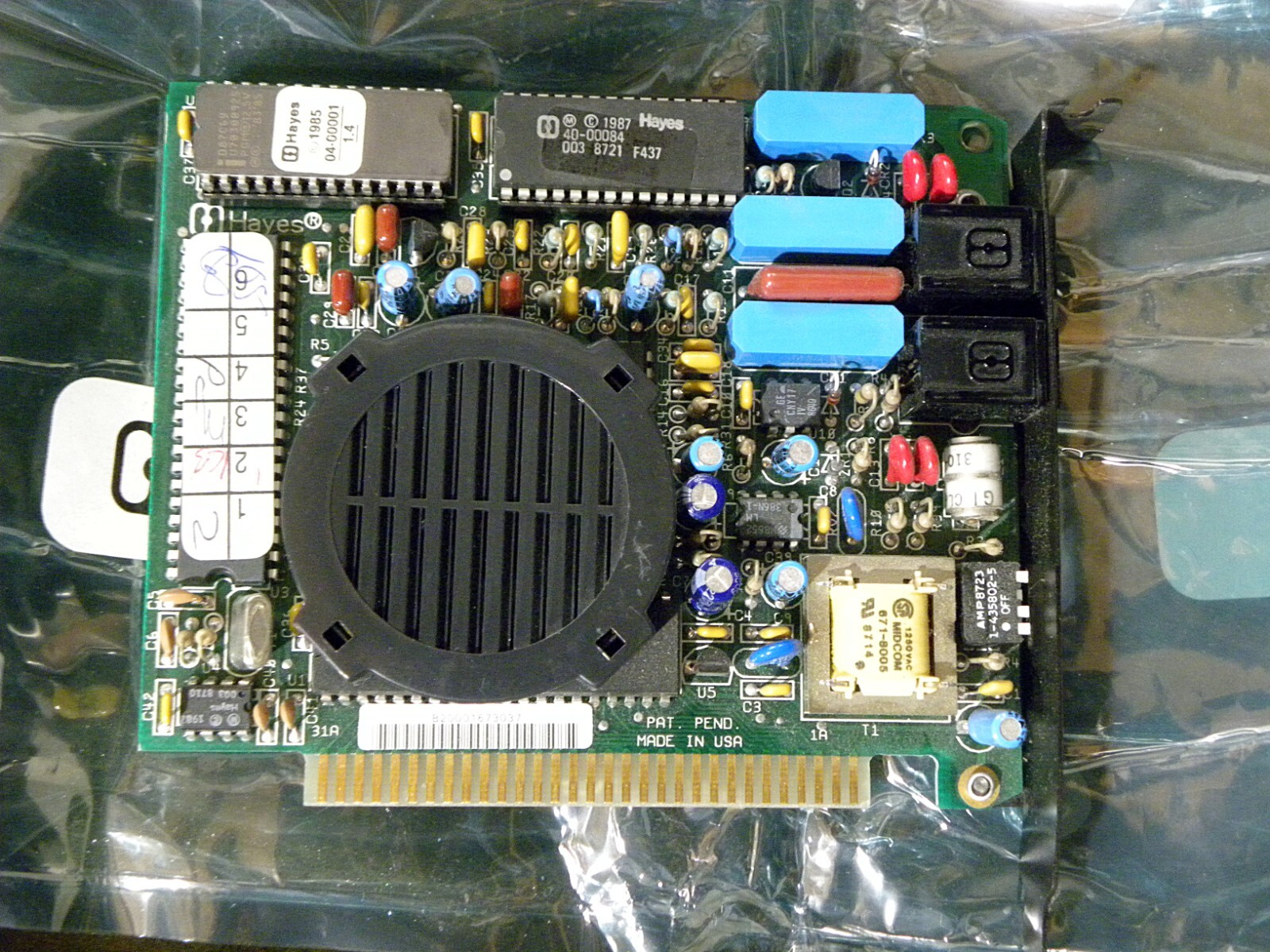 HAYES INTERNAL SMARTMODEM 1200B MODEM CARD VINTAGE NOS Open Box