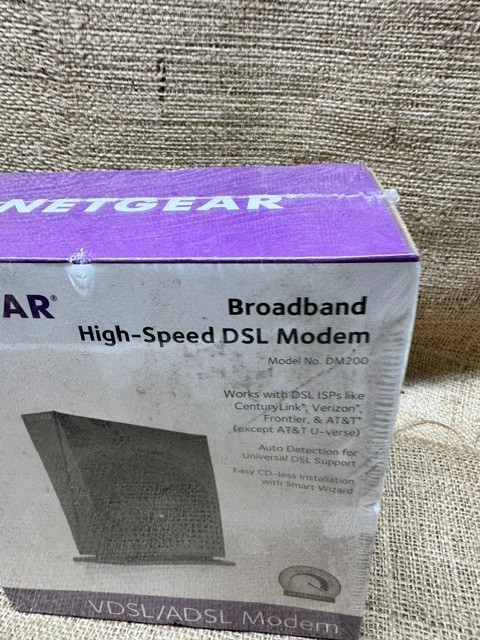 Netgear Broadband High Speed DSL Modem VDSL/ADSL DM200-100NAS*New