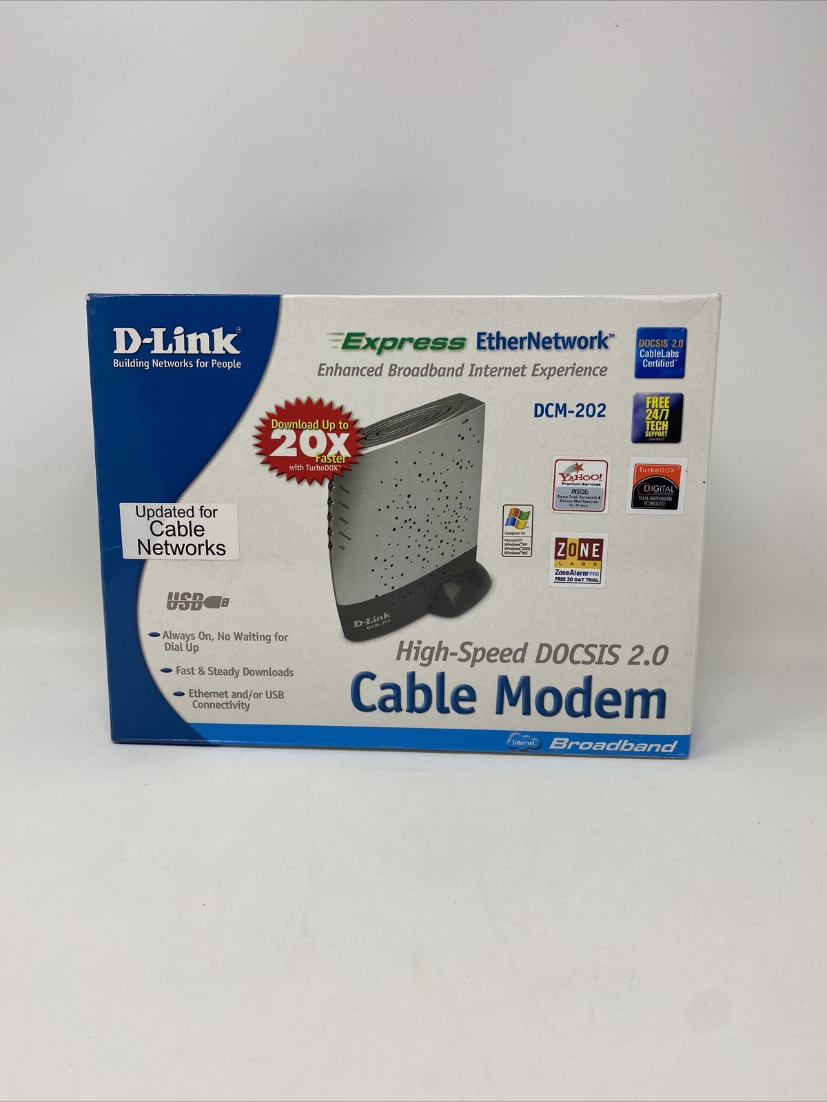 New in Open Box – D-LINK DCM-202 Broadband Cable Modem