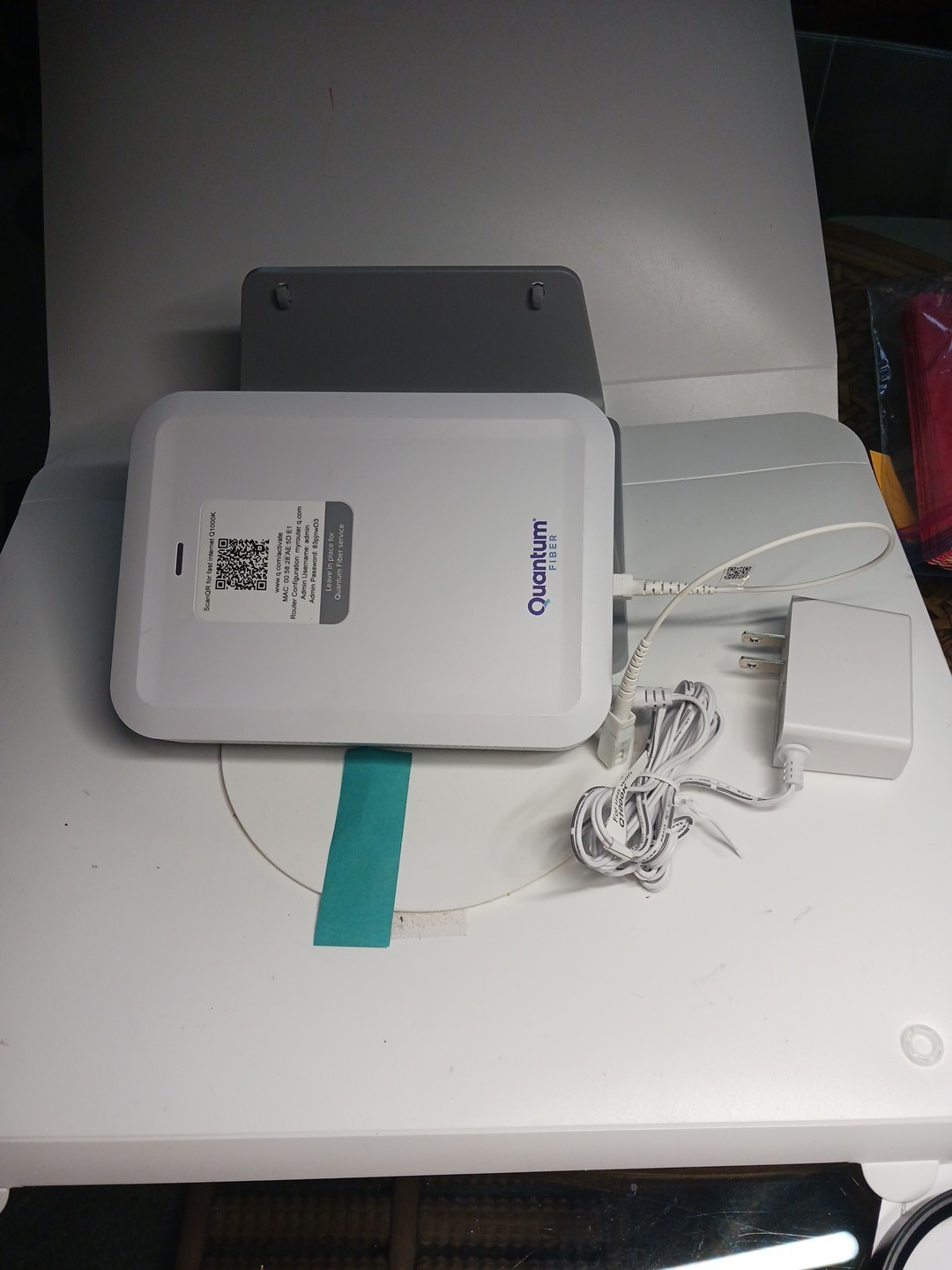 Quantum Fiber Internet Q1000K SmartNID Fiber Modem W/adapter And 10″ Fiber Cable