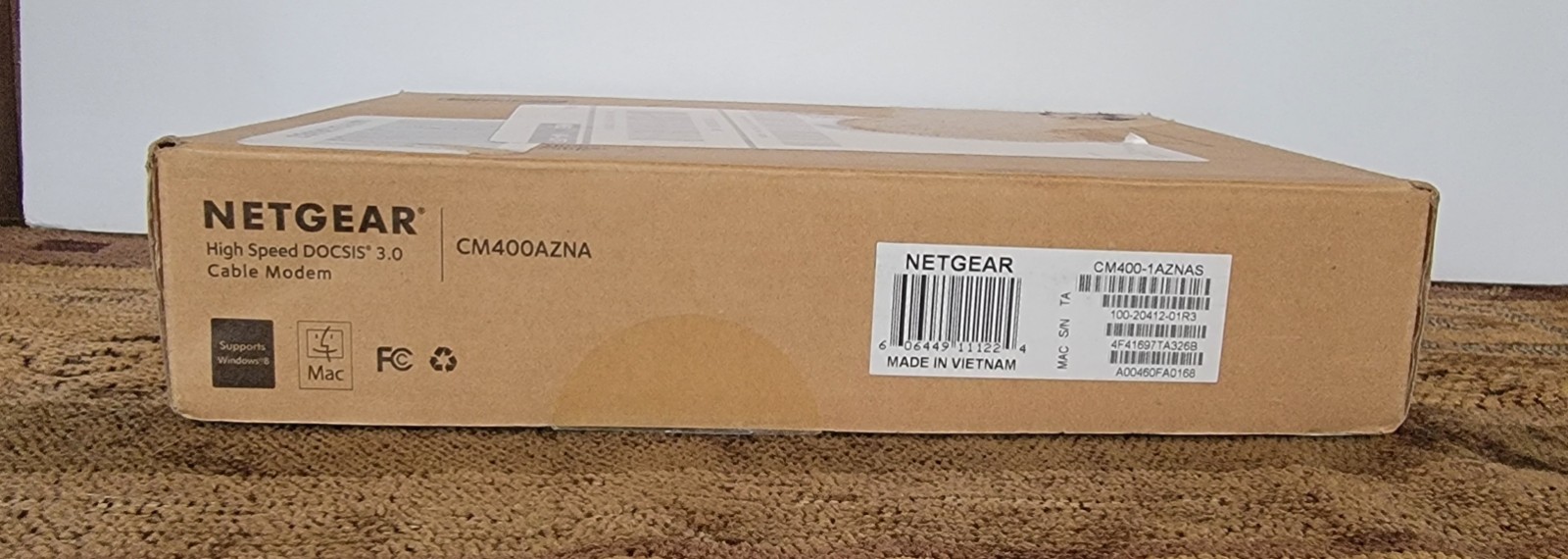 NEW Netgear CM400 High Speed Cable Modem DOCSIS 3.0 340 mbps-NEW