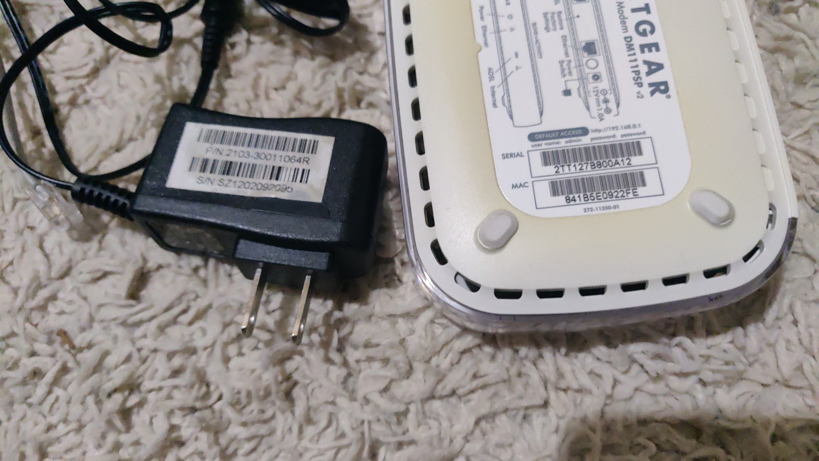 NETGEAR Broadband ADSL2+ Modem DM111PSP DSL Modem