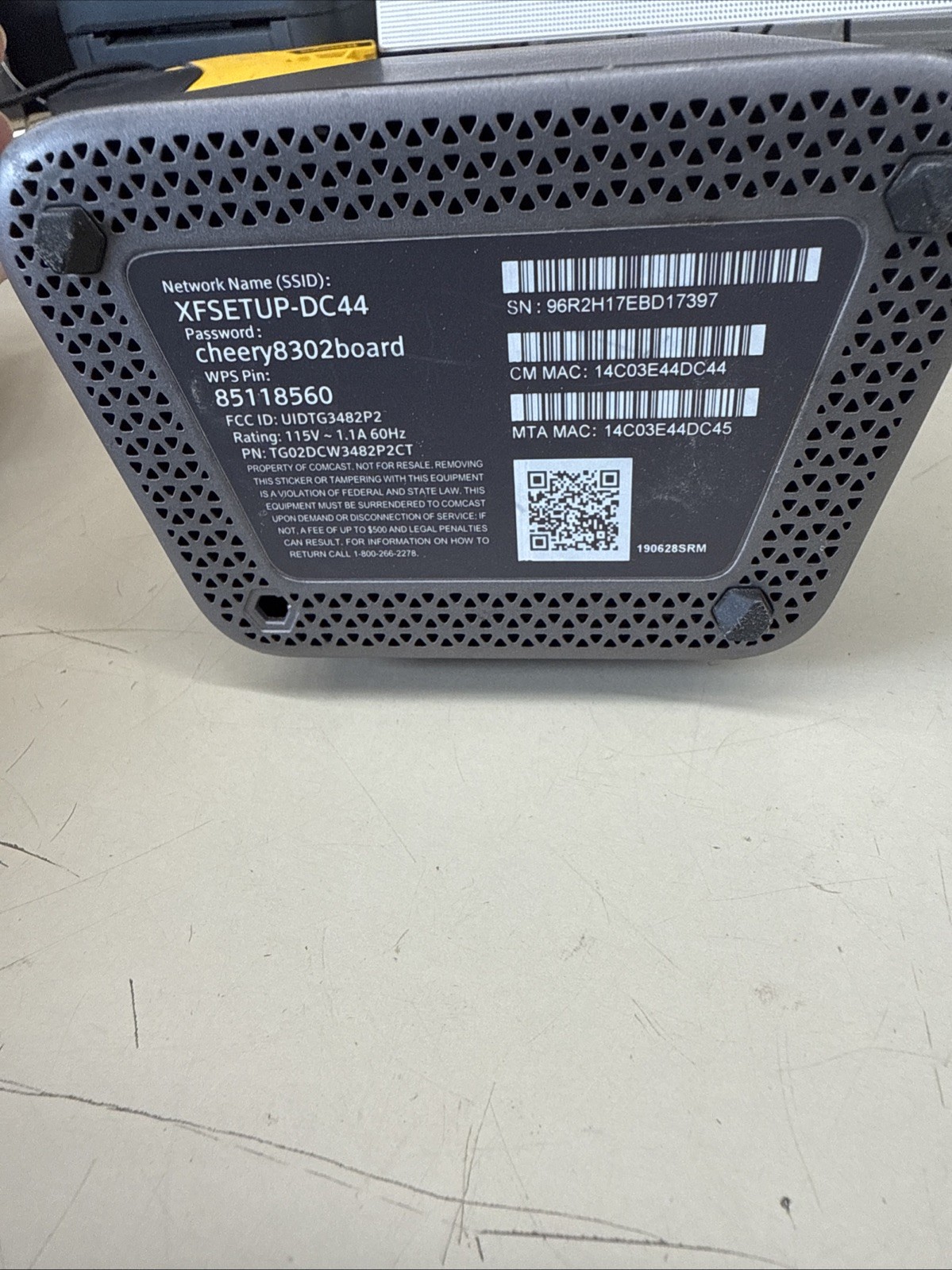 Xfinity XB6-A Gateway WiFi Router Unit Only