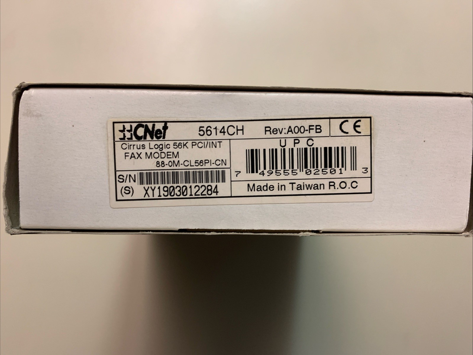 CNET Single Point Internal Modem 56k Voice Fax Modem Open Box