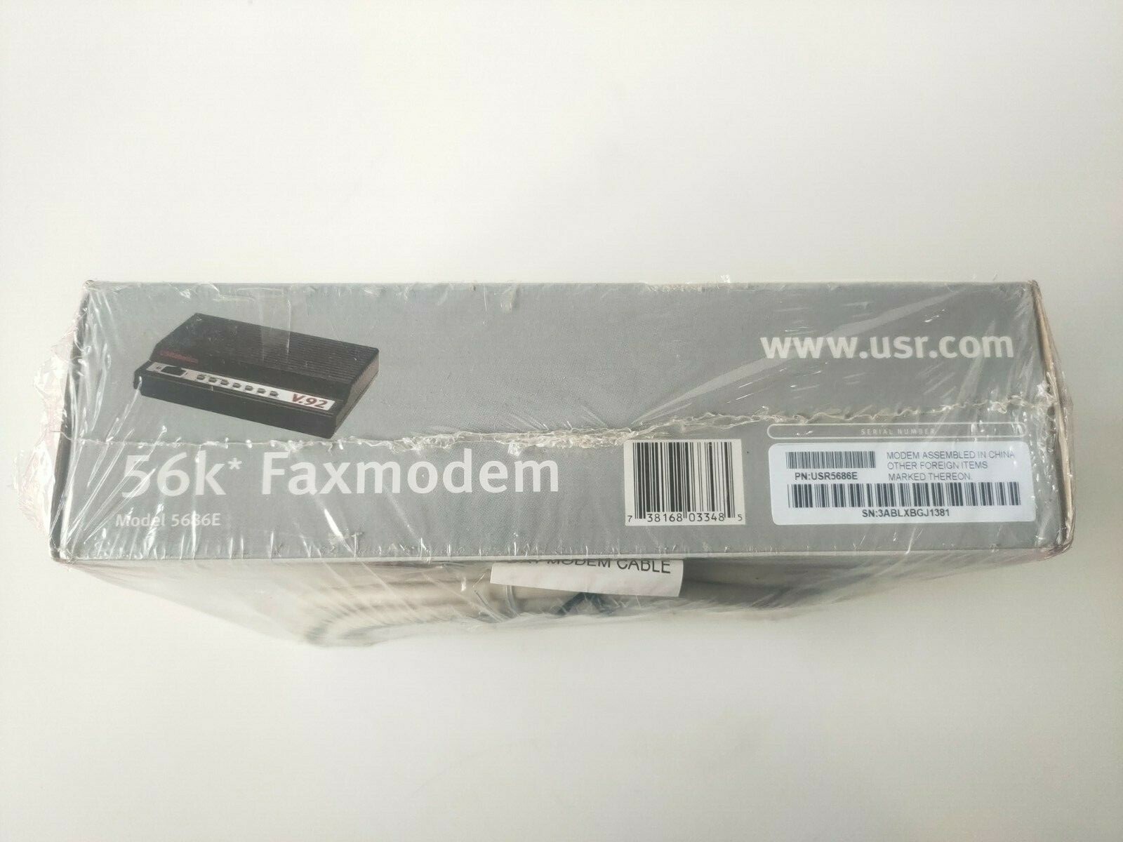 US Robotics usr5686e External Modem + Fax, 56 K V.92