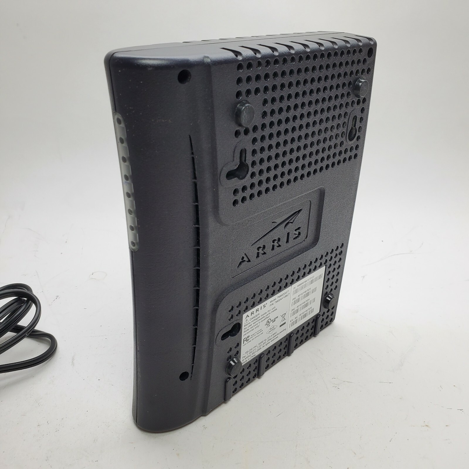 Arris TM602G/CT Cable Modem, Internet & Telephone *Missing Battery Cover*