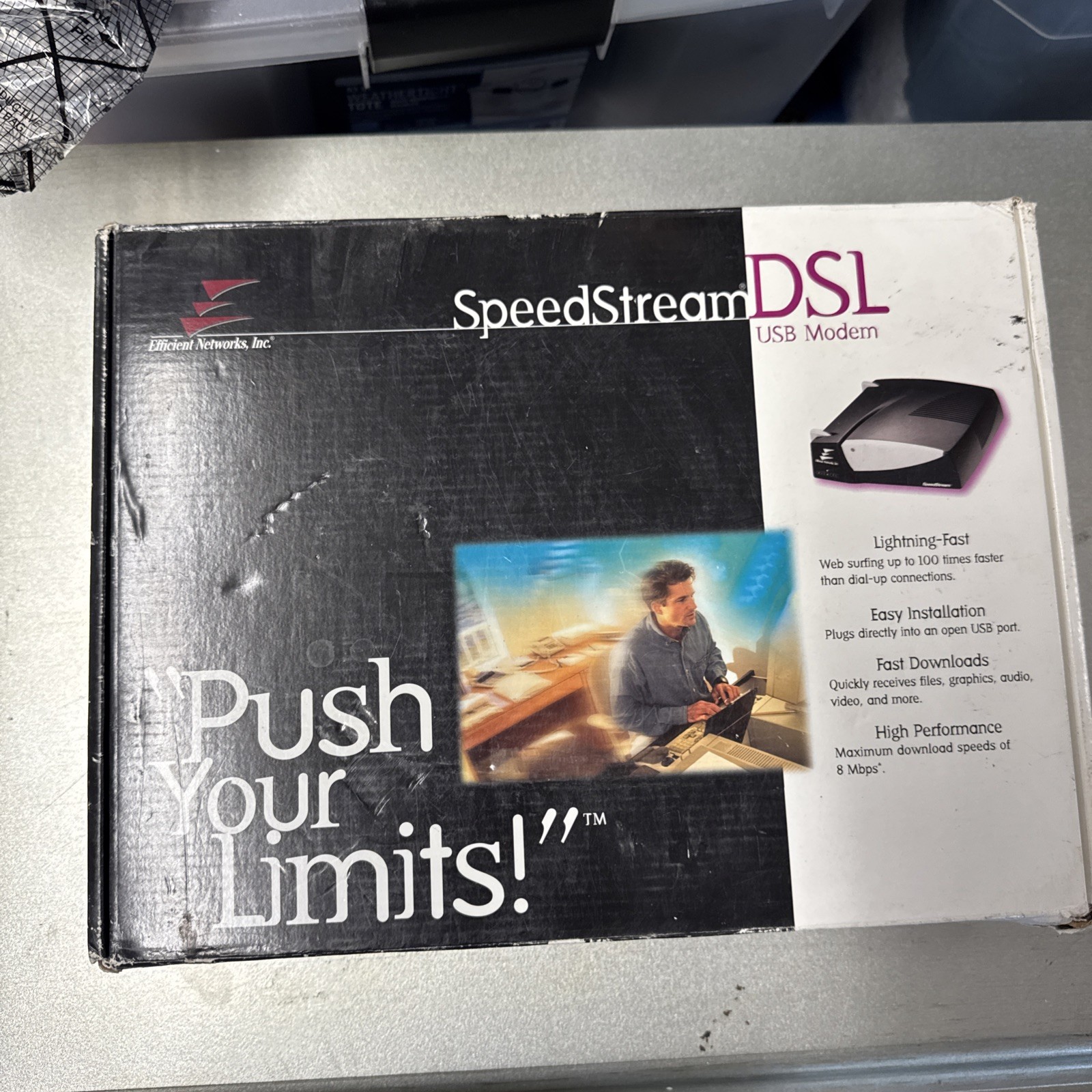 Speed Stream 4060 External USB ADSL Modem 060-4060-001 Efficient Networks NEW