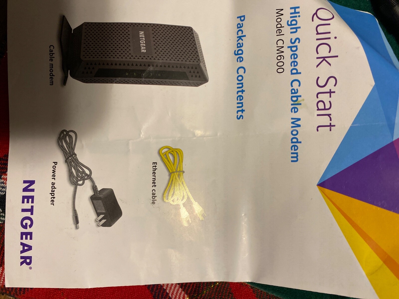 NETGEAR CM600-1AZNAS 960Mbps DOCSIS 3.0 Cable Modem