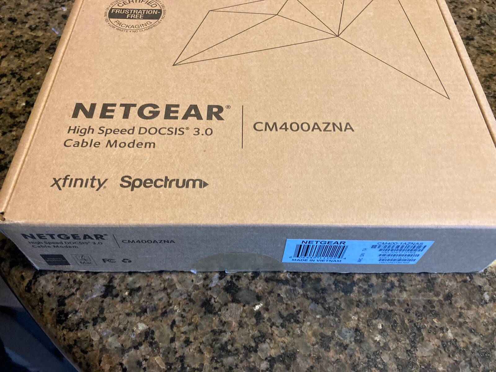 New Netgear High Speed DOCSIS 3.0 Cable Modem Xfinity-Time Warner CM400AZNA