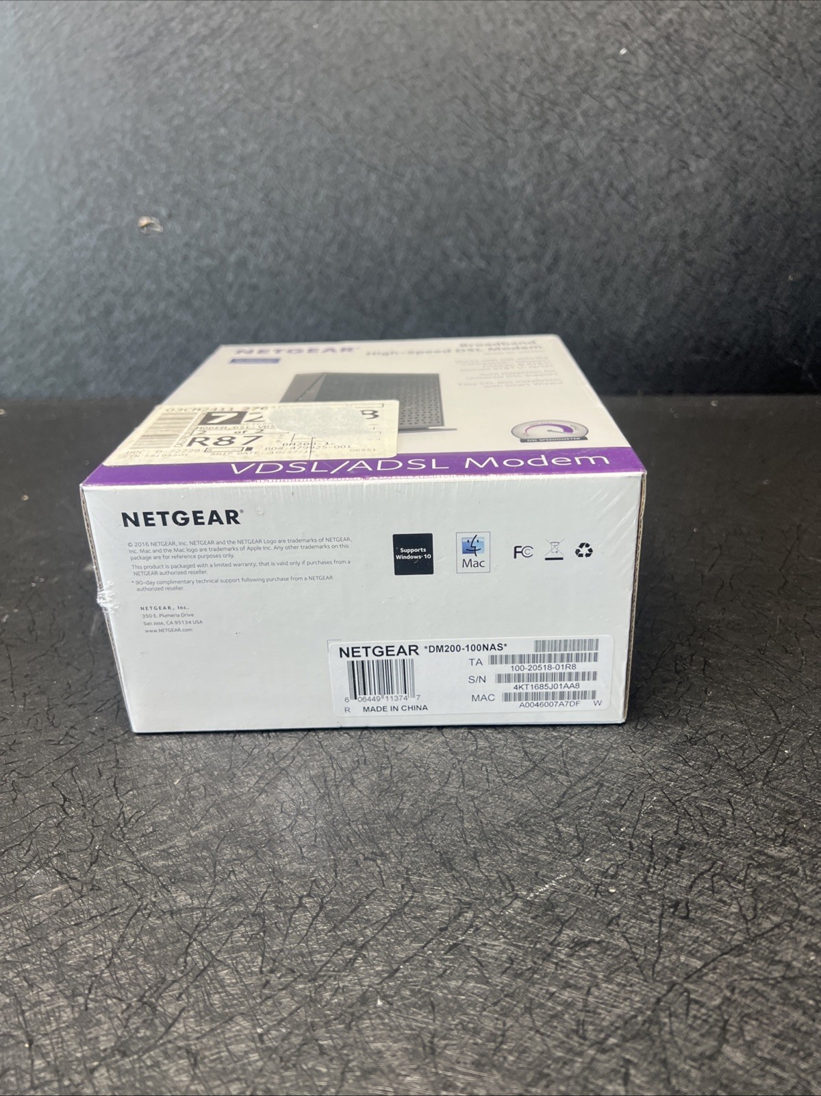 Netgear Broadband High Speed DSL Modem VDSL/ADSL DM200-100NAS SEALED