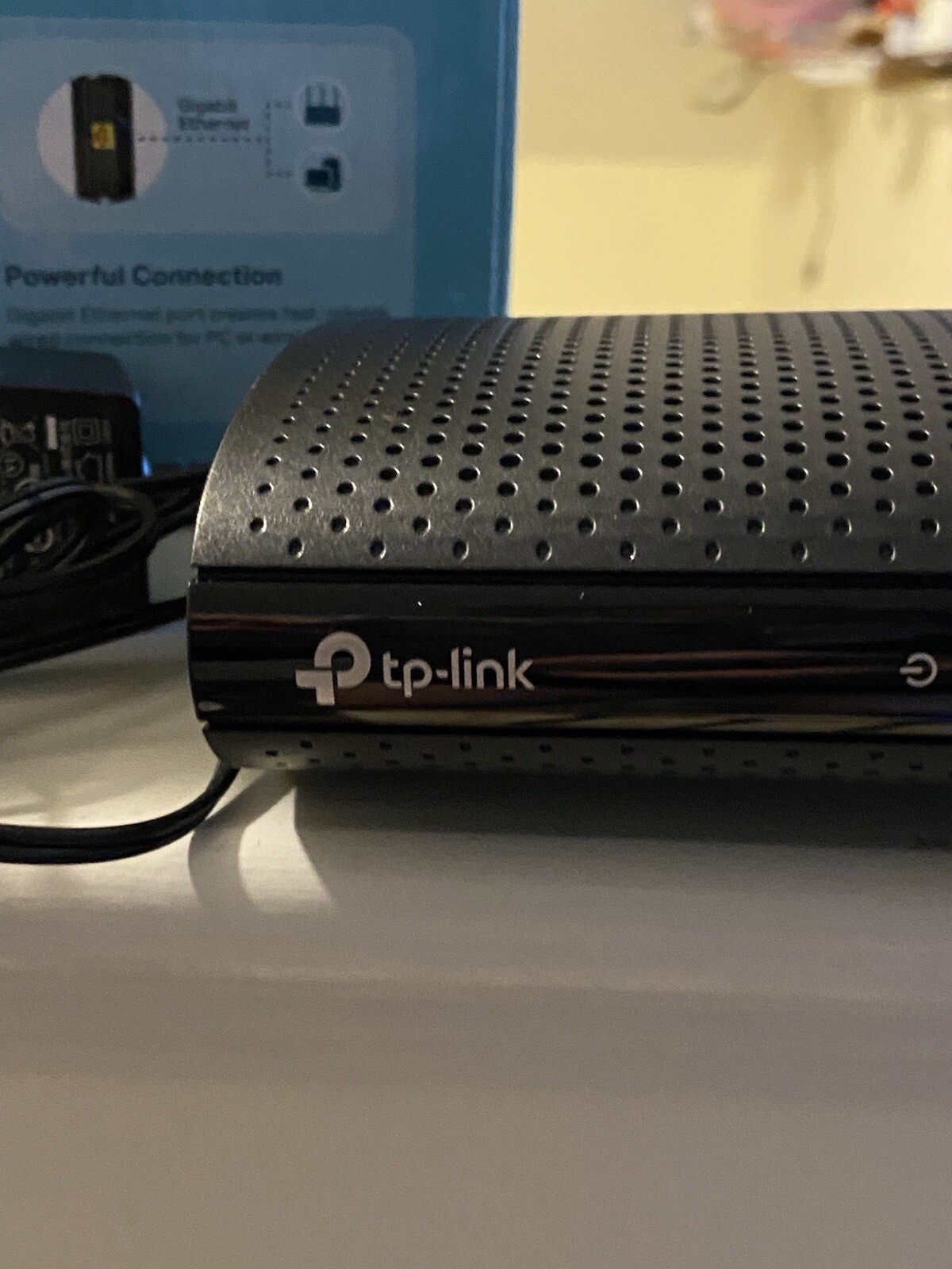 TP-Link TC-7610 DOCSIS 3.0 (8×4) Cable Modem. Max Download SpeedsUpTo343Mbps.NIB