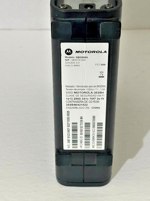 Lot of 10 Motorola SURFboard Wireless Cable Modems/Routers SBG6580 300 Mbps