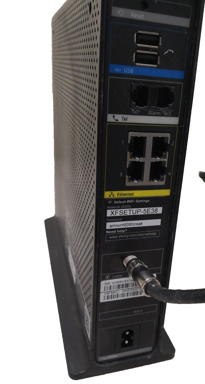Arris Panoramic TG1682G Dual Band 2.4GHz 5GHz Wireless WiFi Router Cable Modem