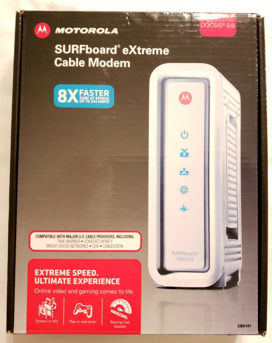 Motorola SURFboard SB6141 (581902-022-00) 343 Mbps. *Stop Renting And Save $*