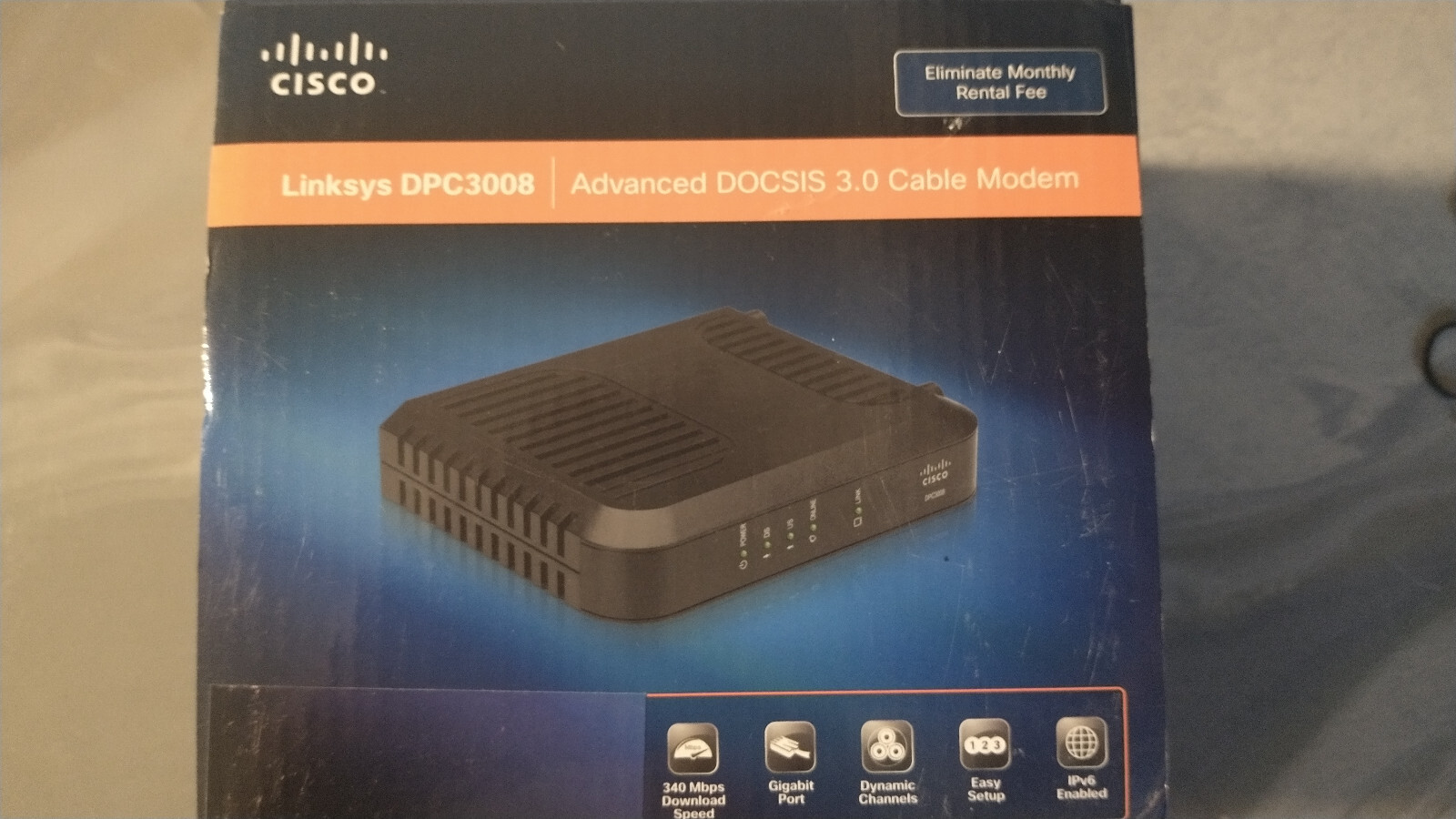 Cisco Linksys DPC3008 DOCSIS 3.0 Cable Modem
