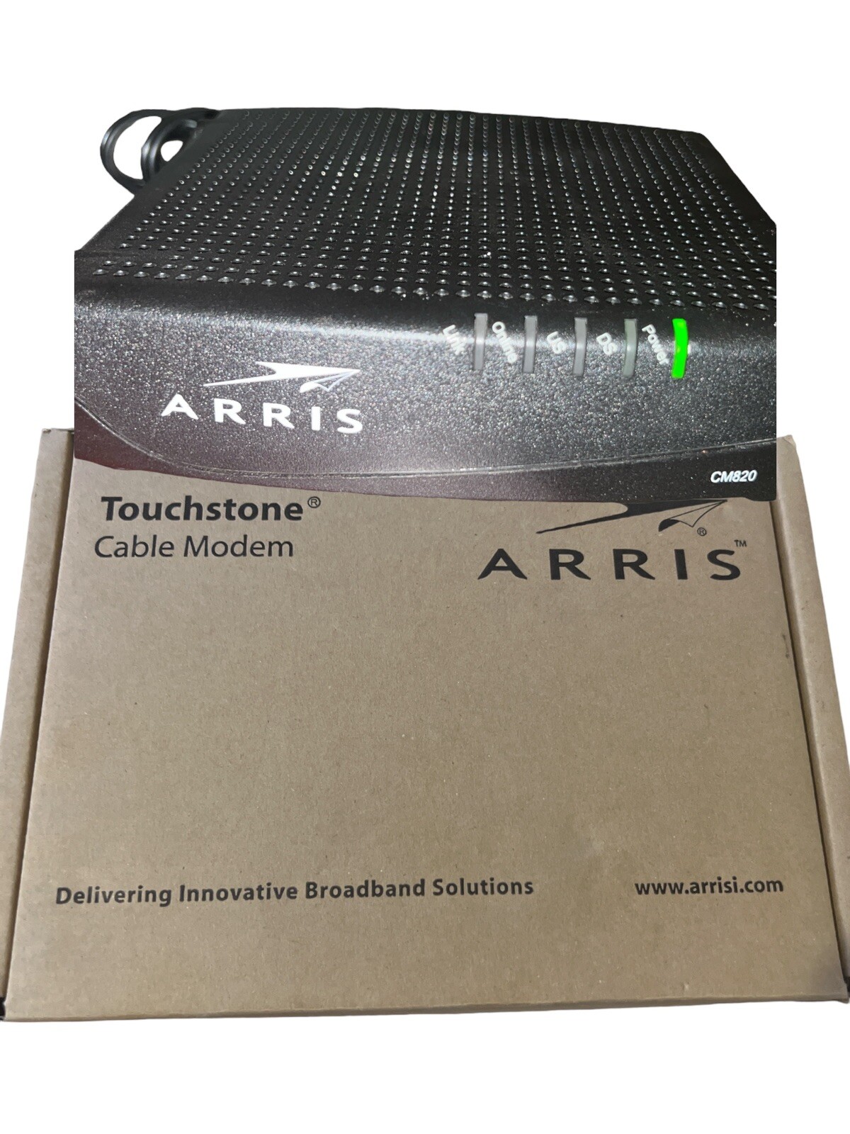 Arris CM820A Touchstone Cable Modem Docsis 3.0 Open Box Powers On