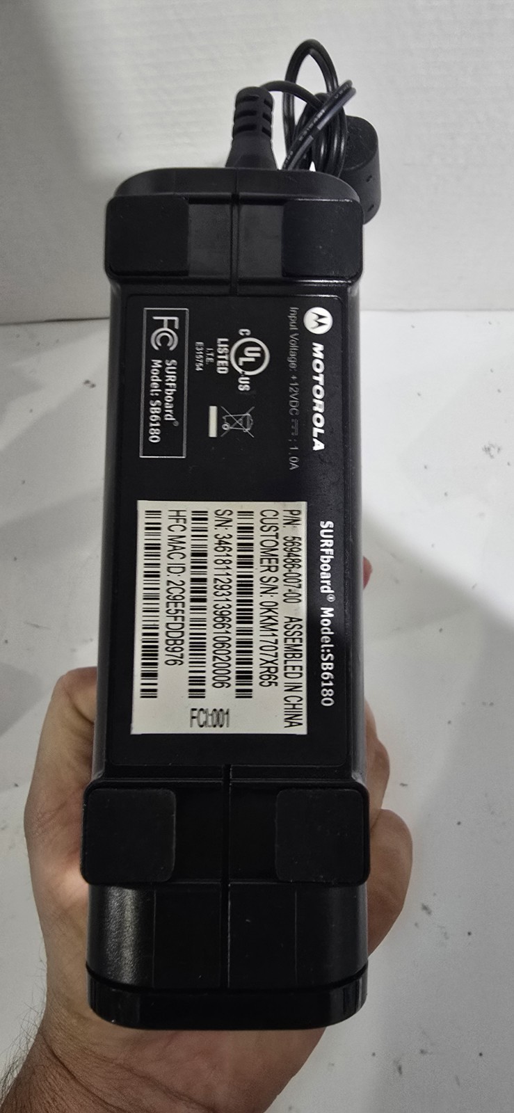 Motorola SURFboard SB6180 (SB6180) Cable Modem + Router