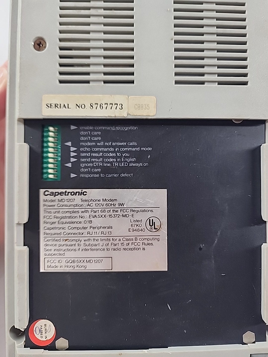 BSR Phone Modem, MD 1207 Telephone Modem