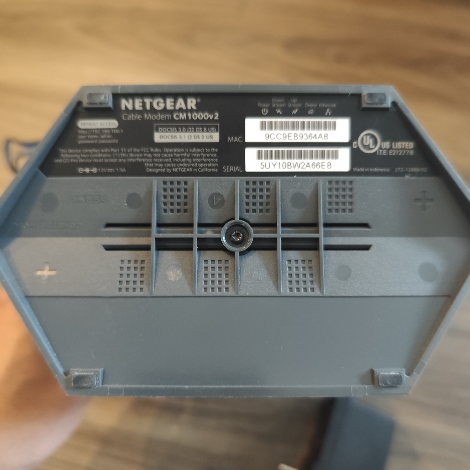 Home Internet Cable Modem – NETGEAR CM1000 DOCSIS 1000Mbps (CM1000-1AZNAS)