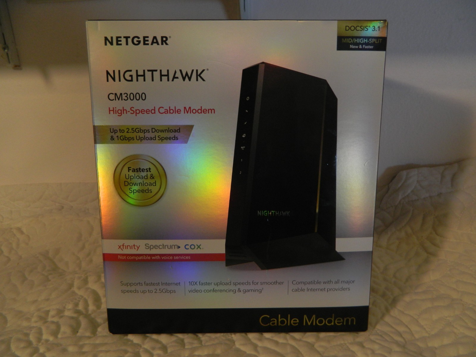 NETGEAR Nighthawk Dual-Band AX6000 Wi-Fi 6 Cable Modem Router