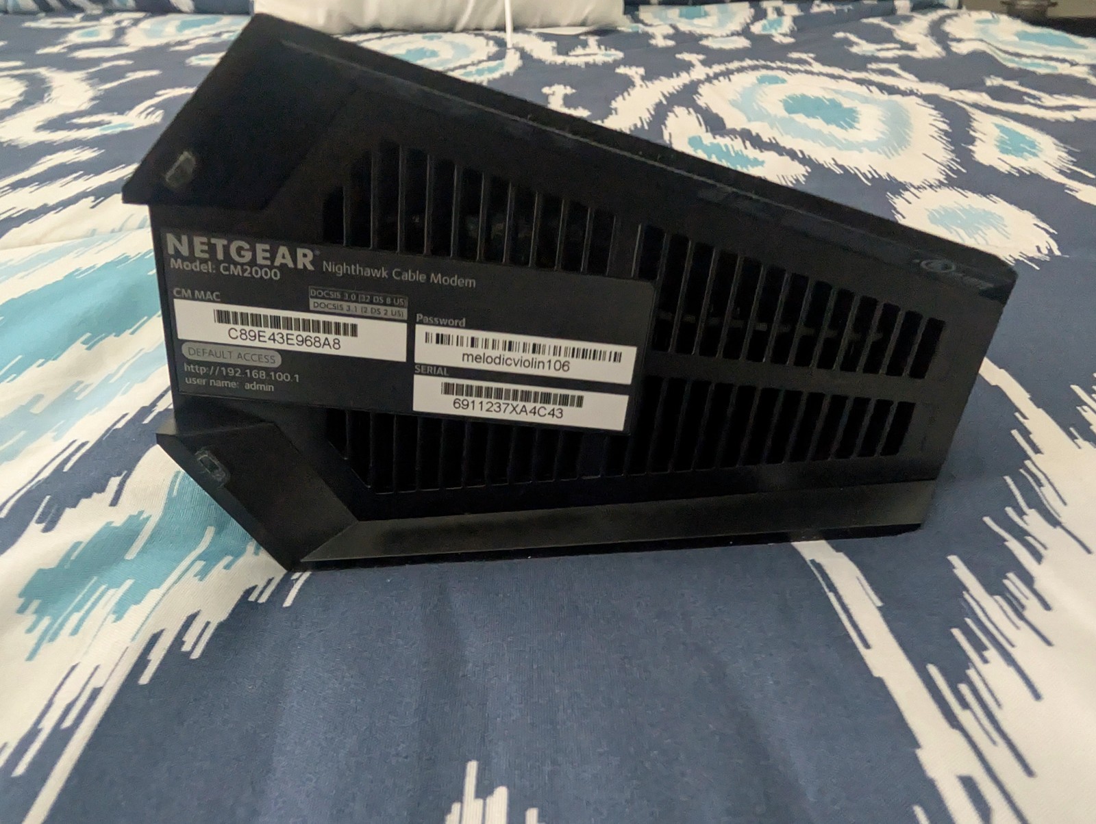 NETGEAR Nighthawk CM2000 DOCSIS 3.1 Cable Modem