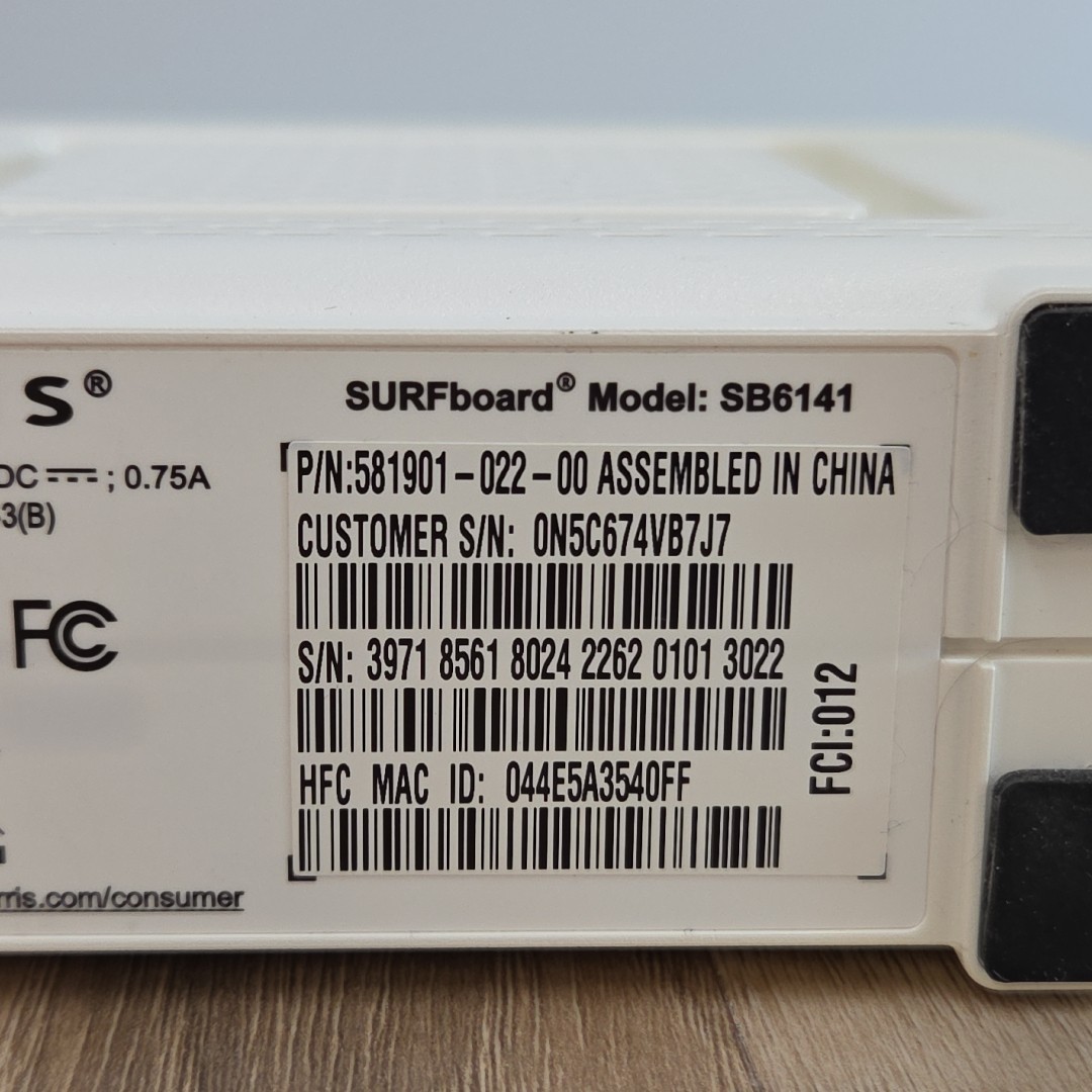 ARRIS SURFboard SB6141 Docsis 3.0 Cable Modem (B3)