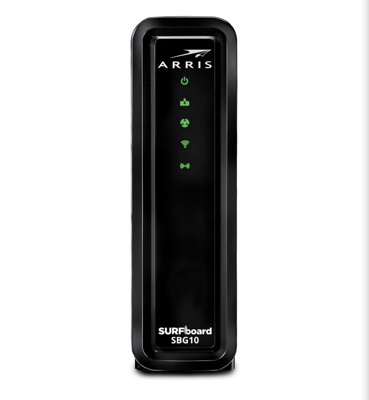 ARRIS SBG10 SURFboard AC1600 Dual-Band Cable Modem Router – Black