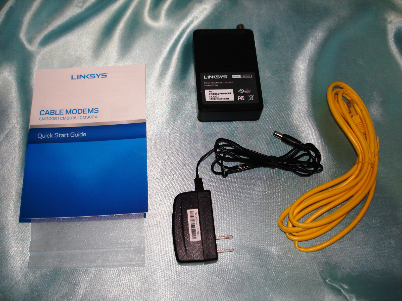 Linksys CM3008 DOCSIS 3.0 8×4 Cable Modem Up To 343 Mbps Pre Owned